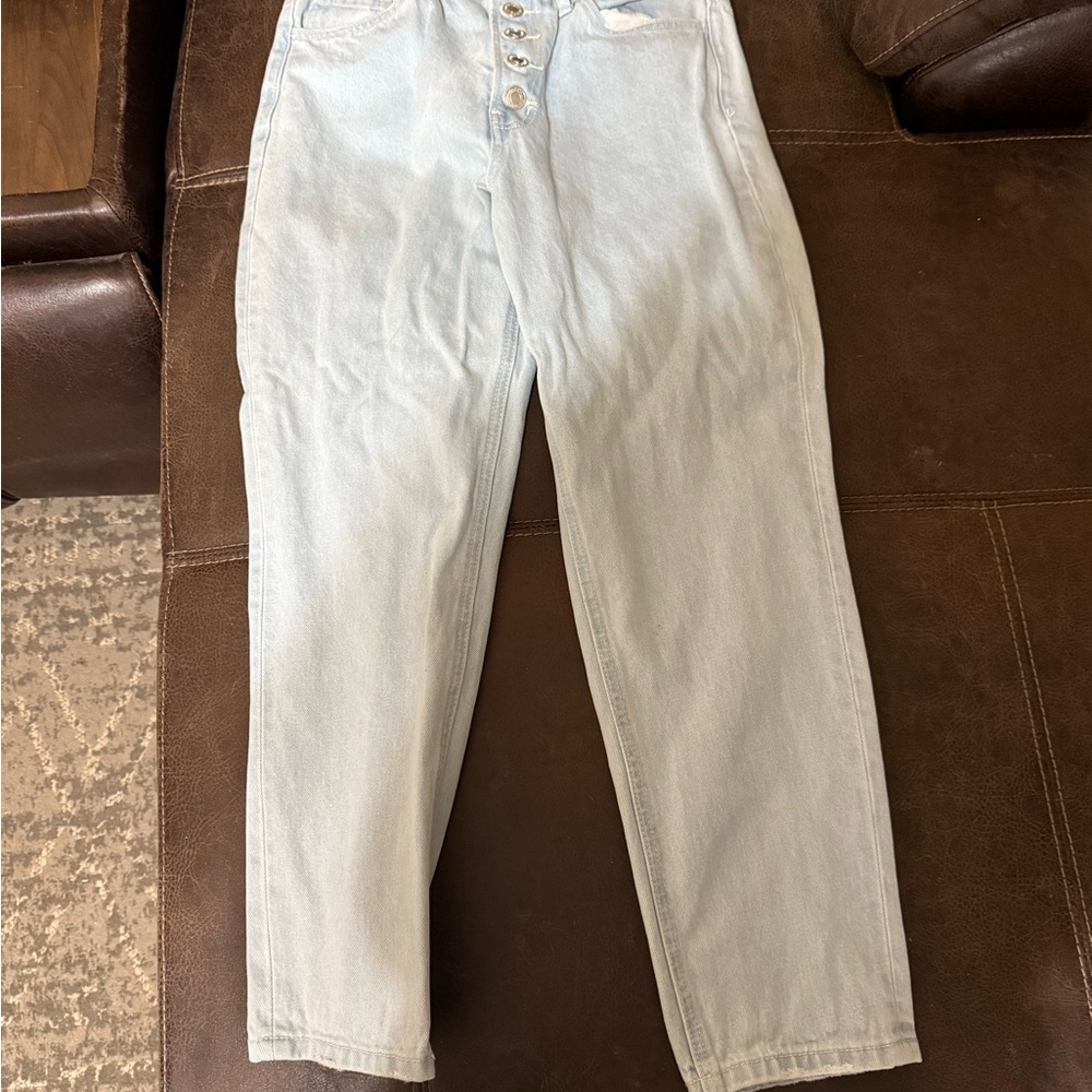 Light Blue High-Waisted Jeans